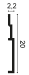 Плинтус SX181 HIGH LINE